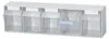 Lockweiler Klarsichtmagazin weiß B600xT133xH164mm 5xGr.C PS Produktbild-Vorschau 7