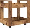vidaXL Wózek na biurko z drewna odzyskanego 60 x 45 x 60 cm Podgląd zdjęcia produktu 1