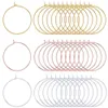 150x 25 mm Weinglas-Anhängerringe, 3 Farben, Messing Productafbeelding-voorbeeld