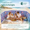 Lantigo Paravento da Spiaggia Ancora rossa e blu 10m | Anteprima dell’immagine prodotto 4