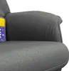 vidaXL Massagesessel mit Fußhocker Dunkelgrau Stoff Produktbild-Vorschau 9