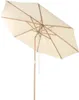 300 cm Gartenschirm aus Holz Beidseitig um 30° Knickbar Produktbild-Vorschau 1