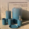 Badset 6-teilig, Badezimmer Zubehörset, Badaccessoires Produktbild-Vorschau 2