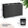 Casaria® Bac à Fleurs en Polyrotin - Jardinière 4 Pots Voir les images du produit 3