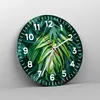 Wanduhr - Rund - Glasuhr - Blume Natur - 40x40cm - Produktbild-Vorschau 4