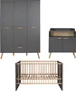 trendteam Babyzimmer 3-teilige Kombination Mats Grau Produktbild-Vorschau 1