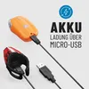 Absina Bike Light Sport Set Orange Li-lon baterie 3,7V Náhled obrázku produktu 5