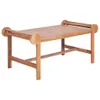 vidaXL Couchtisch 100x50x45 cm Massivholz Teak Produktbild-Vorschau 7