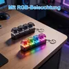 2er Set RGB Fidget Tastatur Schlüsselanhänger – 4-Tasten Produktbild-Vorschau 4