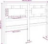 vidaXL Kopfteil Schwarz 205,5x4x100 cm Massivholz Kiefer - Produktbild-Vorschau 6