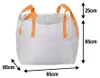 10x Big Bag für Schüttgut 0,25m³ | Mini Big Bag 65x65x65cm Produktbild-Vorschau 2