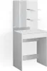 A white vanity table with a mirror and shelves. Podgląd zdjęcia produktu