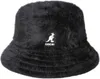 Kangol kuscheliger Angora Bucket-Hat mit Logo-Stick in schwarz Podgląd zdjęcia produktu