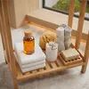 Věšák na ručníky Relaxdays, se 3 tyčemi a odkládací Náhled obrázku produktu 6