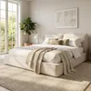 Cama tapizada de 160 x 200 cm con espacio de almacenamiento Vista previa de la imagen del producto 3
