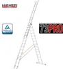 A multi-positional ladder displayed against a white background, with brand logos and product identifiers. Produktbild-Vorschau