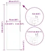 vidaXL Tenda a rullo per doccia 80x240 cm Larghezza del Anteprima dell’immagine prodotto 7