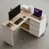 Eckschreibtisch mit Computerablage, Regalen und Schubladen Produktbild-Vorschau 4