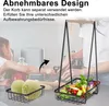 XMTECH 3-Etagen Obst Etagere aus Kohlenstoffstahl, Produktbild-Vorschau 4