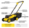 MISTER TOOL Akku-Garten-Set | 20V Rasenmäher, Rasentrimmer Produktbild-Vorschau 2