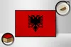 Holzschild Flagge Albanien 18x12cm Retro Flag Albania Produktbild-Vorschau 3