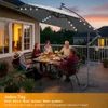 Parasol Izrielar 3 m gris avec éclairage LED, parasol de Voir les images du produit 7