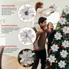 12 Stück glitzernde Weihnachtssterne, 14 cm, künstliche Produktbild-Vorschau 4