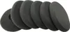 A group of black foam ear pads arranged in a curved line. Voir les images du produit