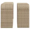 vidaXL Outdoor-Regale 2 Stk. Beige Poly Rattan Produktbild-Vorschau 5