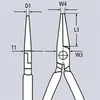 KNIPEX Pinze a becchi tondi con tagliente (pinze per Anteprima dell’immagine prodotto 18