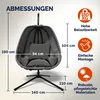 CASARIA® XXL-Hängesessel mit Gestell Outdoor - 94cm breit, Produktbild-Vorschau 5