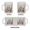 Baby Otter mit Muschel Retro Glas Tasse Produktbild-Vorschau 4