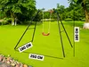 MUWO Garten Kinderschaukel, robustes A-Stahlrahmen-Set, Produktbild-Vorschau 4