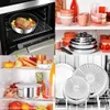 A collage of images showing Tefal cookware in various settings, including an oven, refrigerator, and shelves, along with individual product shots. Produktbild-Vorschau