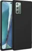 A black silicone phone case is shown on a white background, with a portion of a smartphone visible. Anteprima dell’immagine prodotto