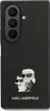 A black phone case with a Karl Lagerfeld graphic and logo. Produktbild-Vorschau