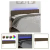 The Living Store LED Kopfteil Dunkelbraun 180x5x78/88 cm Produktbild-Vorschau 7