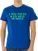 Blaues Kurzarm Herren T-Shirt mit Rundhals und Logo-Druck Produktbild-Vorschau 8
