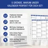 2026 Blau A4 Wandkalender 3er Set – Elegante Organisation, Produktbild-Vorschau 2
