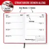 Taschenkalender 2027 A6 mit Gummiband - Kalender 1 Woche 2 Produktbild-Vorschau 6