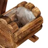 Relaxdays Deko Vogelhaus mit Blumentopf, Tannenholz, Produktbild-Vorschau 7