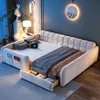Cama para bebé de 140 x 200 cm con cajón, luz nocturna, Vista previa de la imagen del producto 4