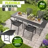 Lot de 4 chaises de jardin tillvex® empilables et Voir les images du produit 3