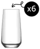 12x Lal 480ml Highball-Gläser - Groß Hi Ball Glas Wasser Produktbild-Vorschau 6