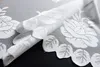 Bogenstore Gardine Jacquard, 145x600, Blumenmuster Weiß Produktbild-Vorschau 4