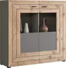 Highboard - Nox Eiche Nachbildung - Grau matt - B 120 cm - Produktbild-Vorschau 1