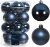 Weihnachtskugeln Glas 8cm 16 Stück - Nachtblau Produktbild-Vorschau 2