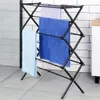 Étendoir vertical extensible en métal réglable, noir Voir les images du produit 3