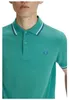Poloshirt 2-Knopf-Piqué Fred Perry grün 100% Baumwolle Produktbild-Vorschau 8