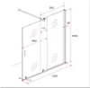 8 mm Schiebetür-Duschwand TRAVERSO 120 x 200 cm Produktbild-Vorschau 6